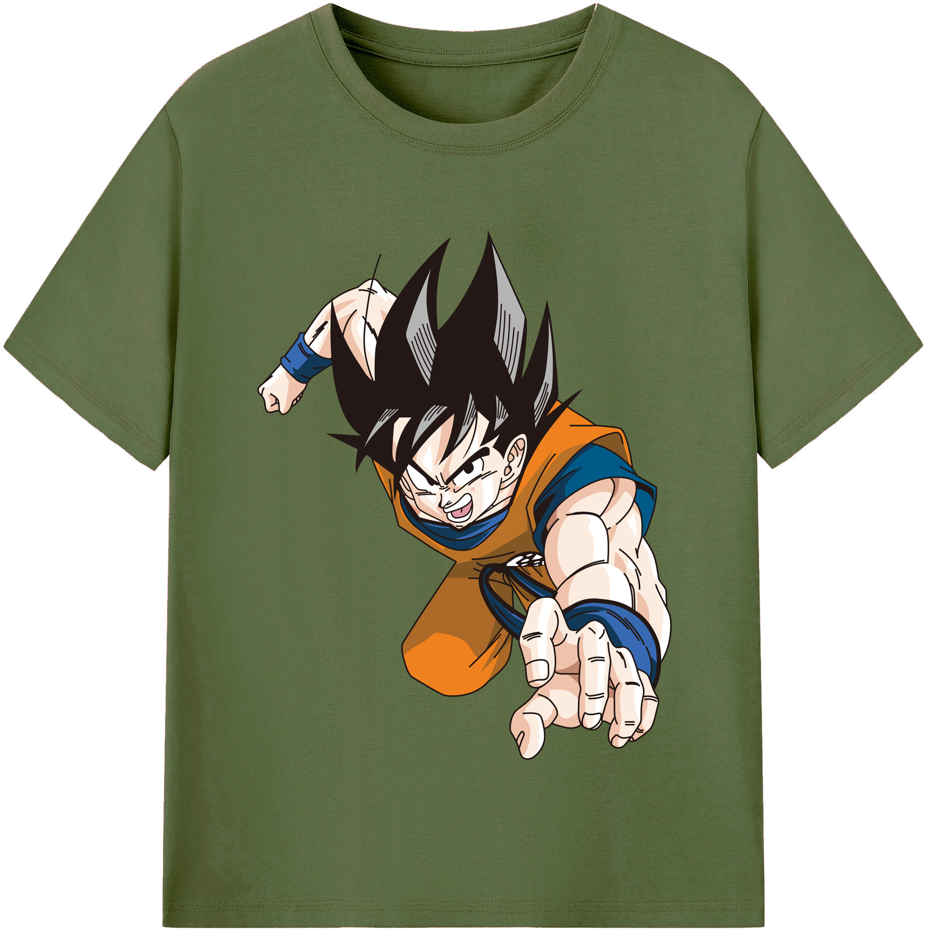 （画像用） ドラゴンボール 孫悟空（そん ごくう）Son Goku カカロット DRAGON BALL Kakarotto 綿100％半袖Tシャツ（フロントプリント）